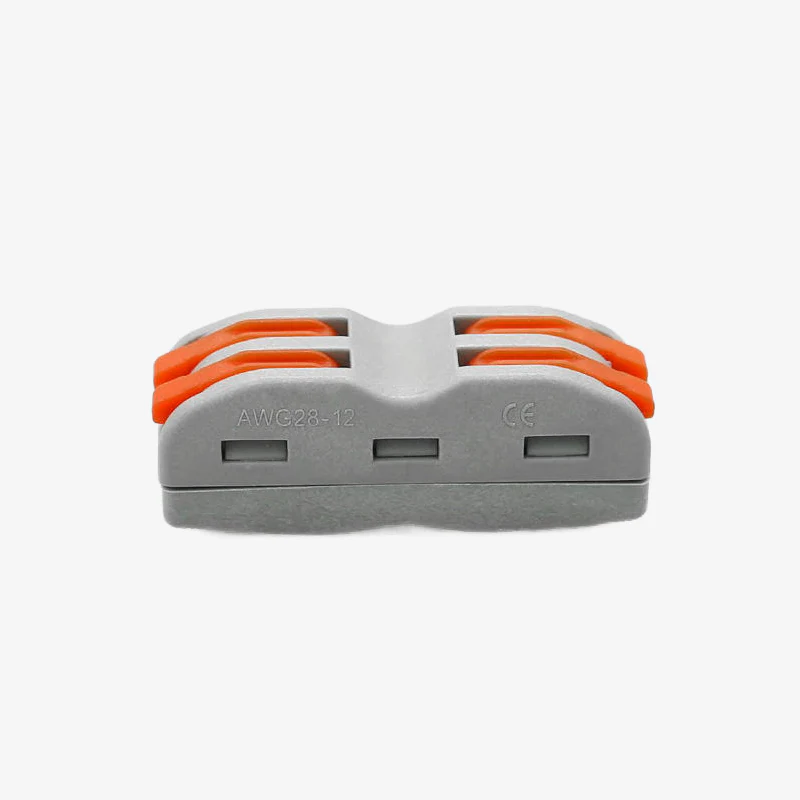 CH-812 0.08-2.5mm² SPL-2 Pole Wire Connector with Spring Lock Lever for 2-Wire Line Connection - 220V, 32A - Image 3