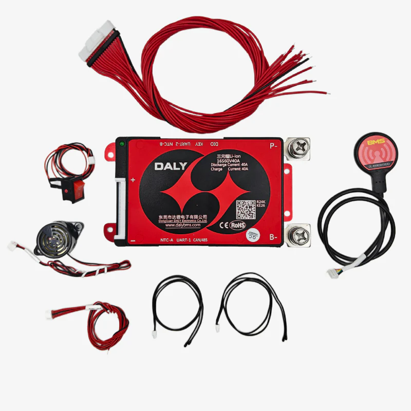DALY Smart BMS Lithium-Ion 16S 60V 40A Battery Management System with UART, CAN, RS485 and Bluetooth Communication Support - Image 2