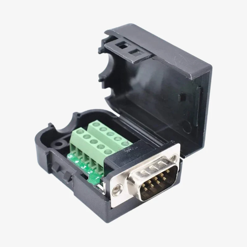 DB9 Male Screw Terminal to RS232 RS485 Conversion Board with Shell and Nut - Image 3