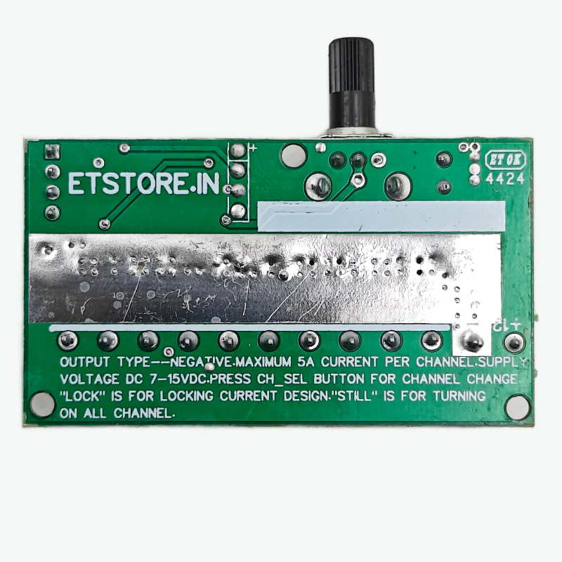 DC Design Chaser Module - 10/8/6/4 Channel with Small Speed Controller 7-15V DC 8A - Image 3