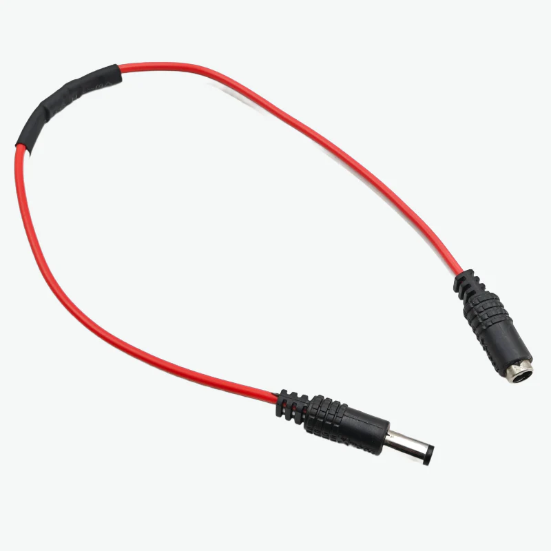 DC Male To DC Female Connector Cable for Transmission - 35 cm