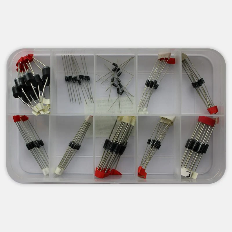 Diode Kit 100 pcs - Assorted Rectifier and Schottky Diodes - 10 Values / 10 Units Each - Image 2
