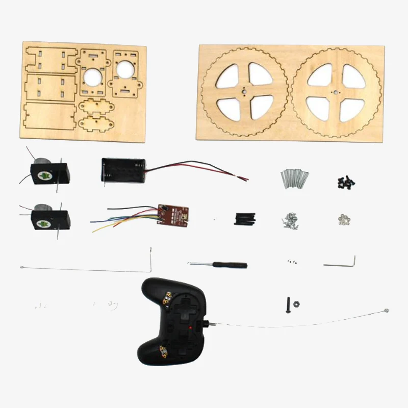 DIY 2 Wheeler Remote Controlled Car Kit without Battery - Image 2