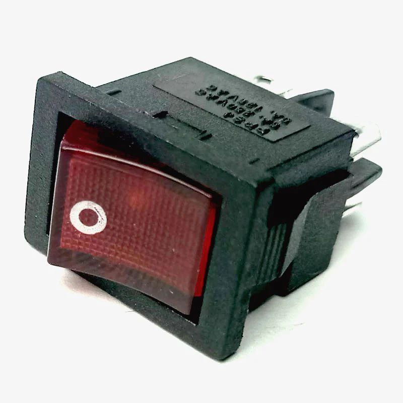 DPST ON-OFF Illuminated Rocker Switch - 6A 250V AC Switch with Light - Image 2