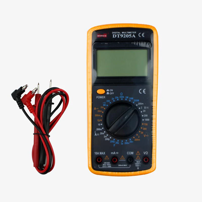 DT9205A Digital Multimeter with Probes and Battery - Image 4