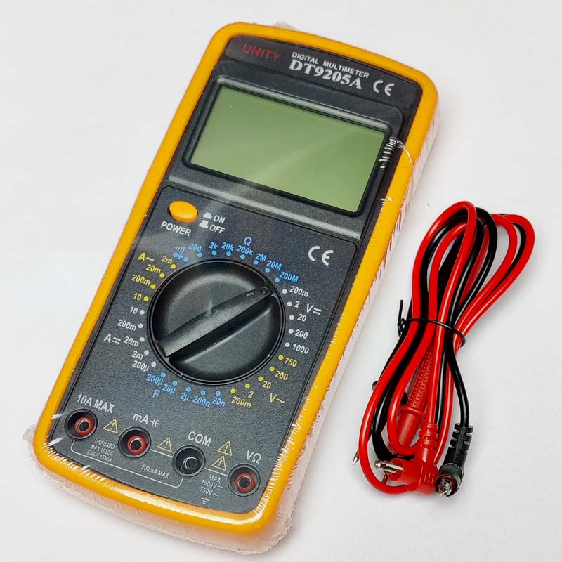 DT9205A Digital Multimeter with Probes and Battery - Image 5