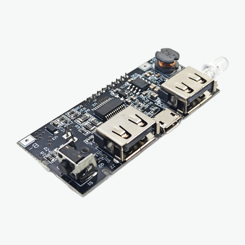 Dual USB 5V 1A/2.1A Power Supply Module with LCD Display - Image 4
