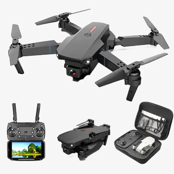 E88 Foldable 4K Mini Drone RC Quadrocopter with WIFI FPV Wide Angle HD Dual Camera - Image 7