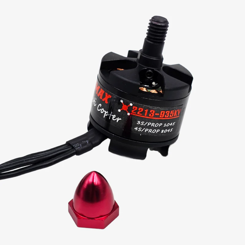 Emax MT2213 935kV Brushless Drone Motor with 1045 Propeller Set CCW - Red Cap - Image 3