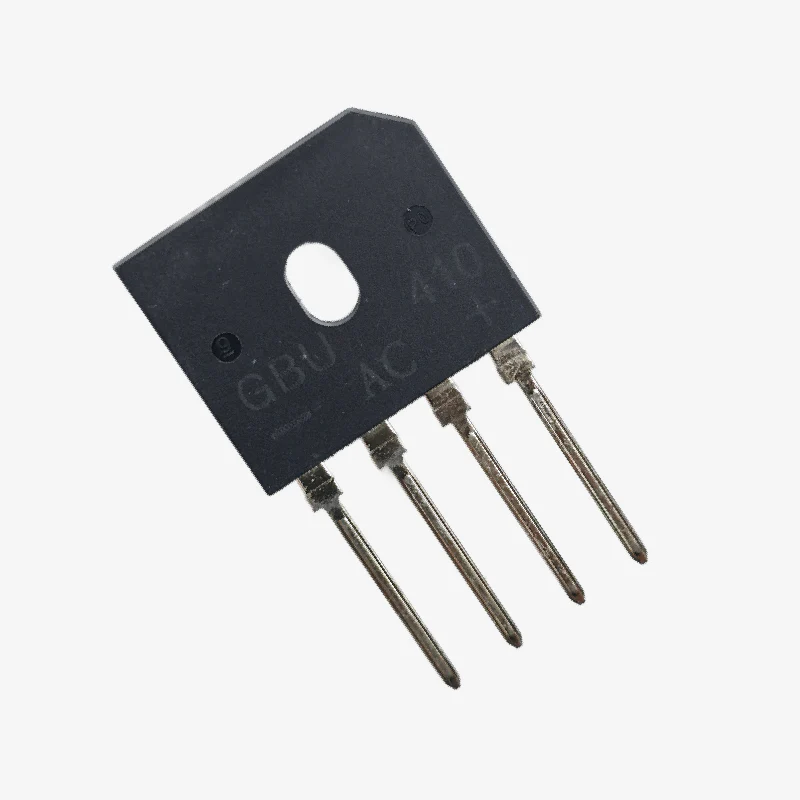 GBU410 4A 1000V Single Phase Bridge Rectifier Module - Inline 4-Pin Package - Image 2