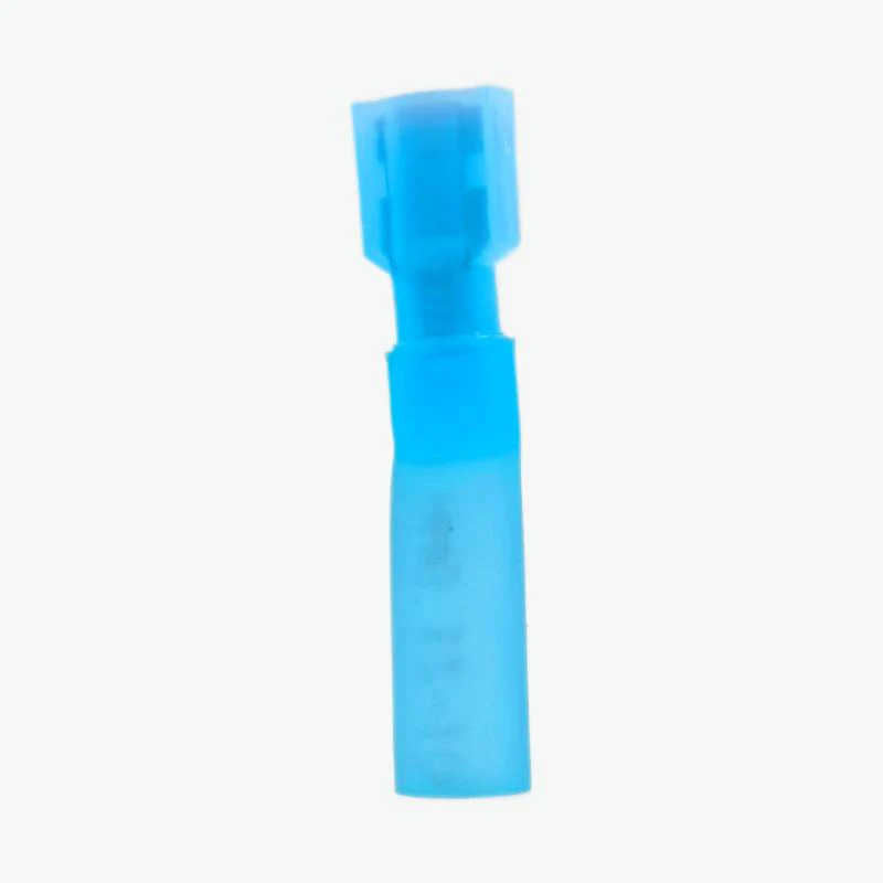 HFDFNY2-250 Brass Female Insulated Spade Joint Cable Wire Connector 1.5-2.5 sqmm (16-14 AWG) - Blue