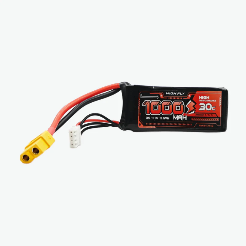 HIGH FLY 11.1V 1000mAh 3S 30C Lithium-Polymer Rechargeable Battery - Image 2
