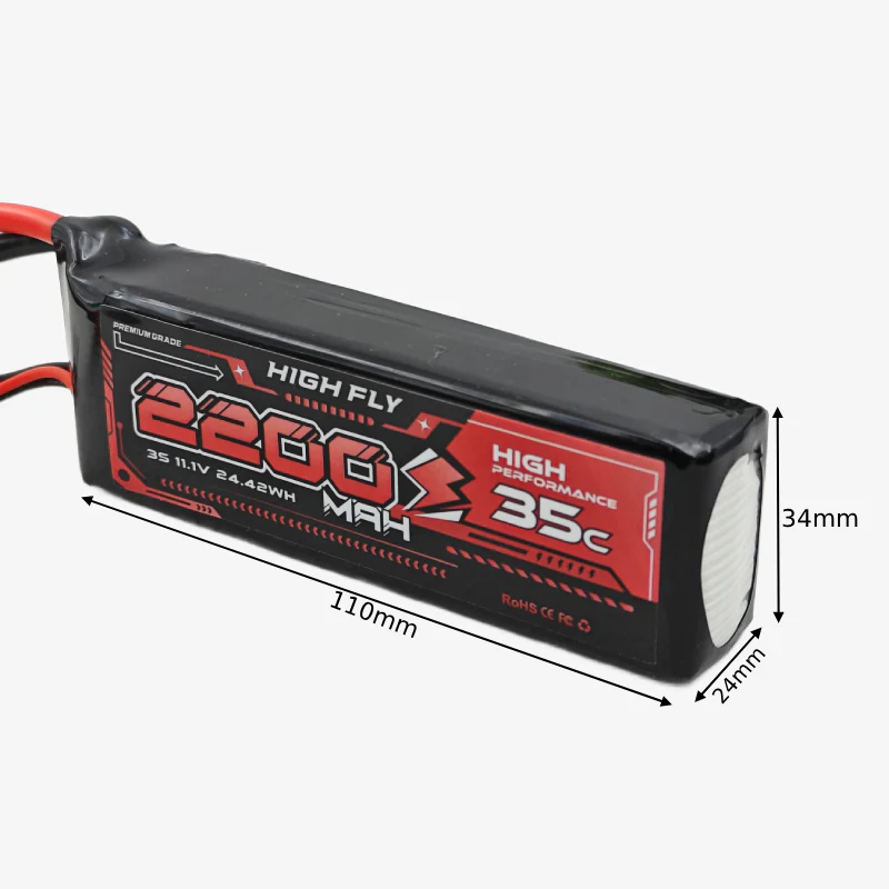 11.1V 2200mAh 3S 35C Lithium-Polymer Rechargeable Battery - Image 4