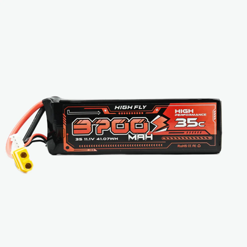 HIGH FLY 11.1V 3700mAh 3S 35C Lithium-Polymer Rechargeable Battery - Image 2
