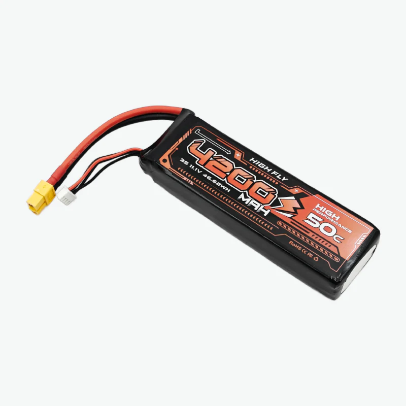 HIGH FLY 11.1V 4200mAh 3S 50C Lithium-Polymer Rechargeable Battery
