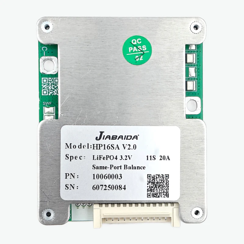 Jiabaida (JBD) LiFePo4 11S 36.3V 20A Battery Management System - BMS Protection Board