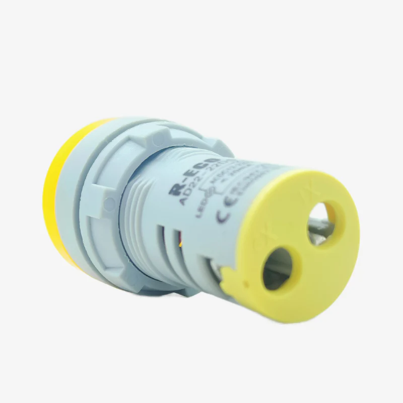 SIBASS SE-AS22-7S LED Indicator Panel Mount - 12VDC 220AC Yellow - Image 3