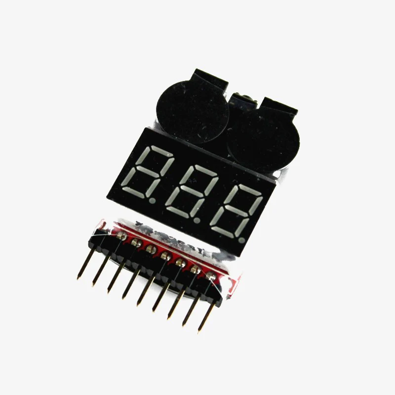 Lithium/LiPo Battery Voltage Checker Tester for 1S-8S (Low Voltage Buzzer Alarm) for Lipo and NMC Battery Packs - Image 2