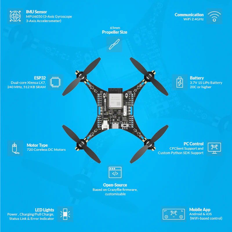 LiteWing - ESP32 DIY Drone Kit for Makers and Developers - Image 3