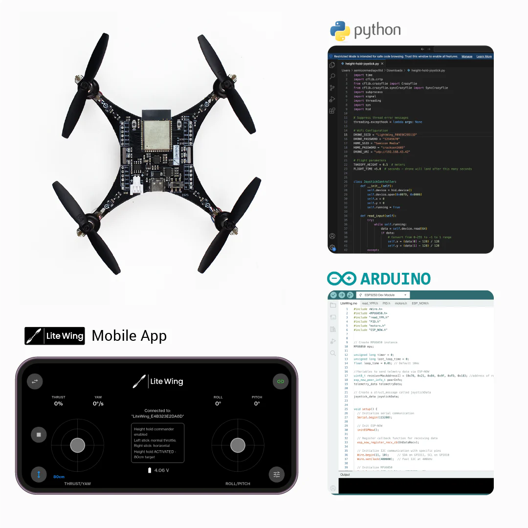 LiteWing - ESP32 DIY Drone Kit for Makers and Developers - Image 6
