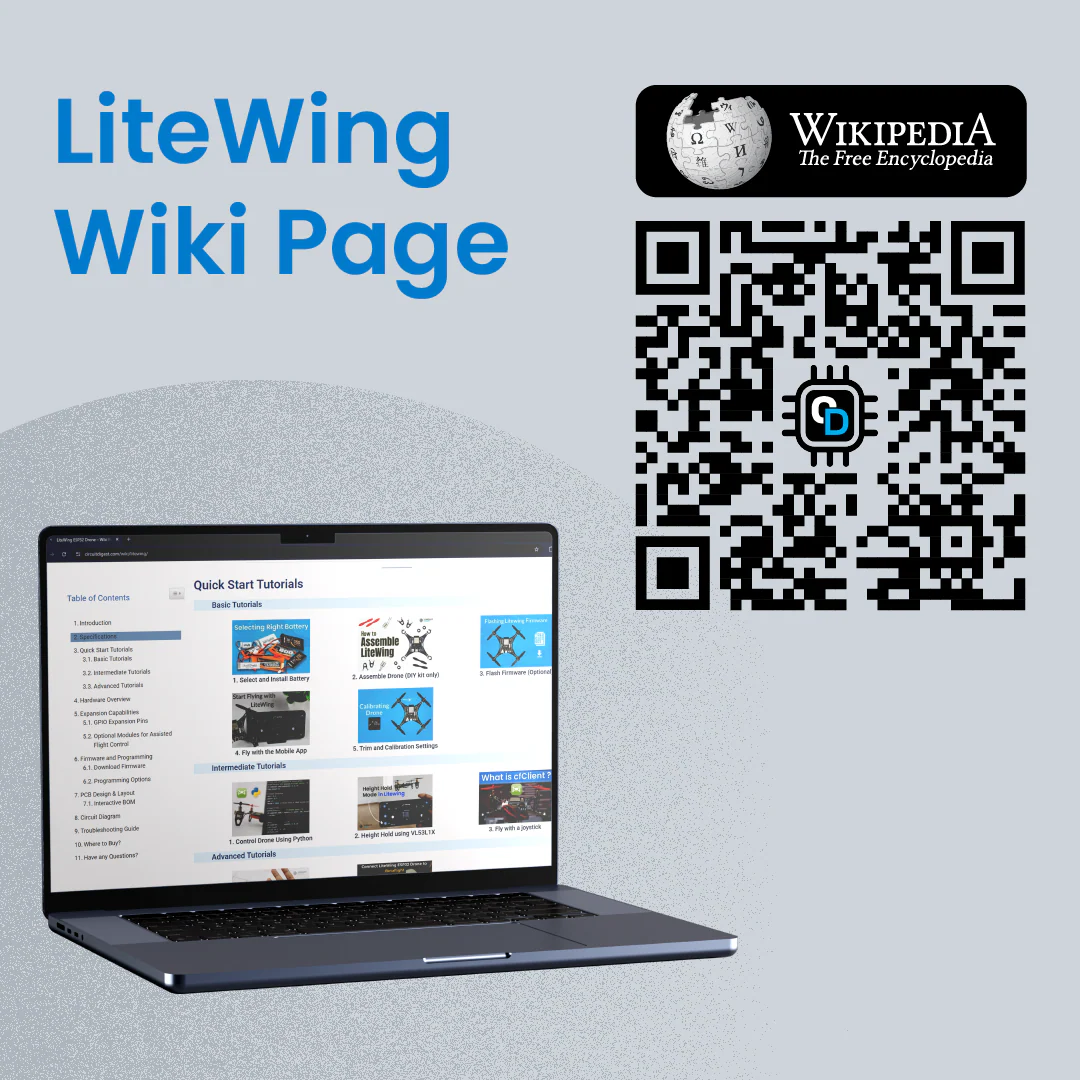 LiteWing - ESP32 DIY Drone Kit for Makers and Developers - Image 8