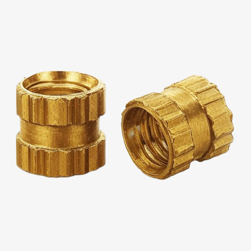 M3x4x4.2mm Brass Heat Set Threaded Round Insert Nut - 10 Pcs.