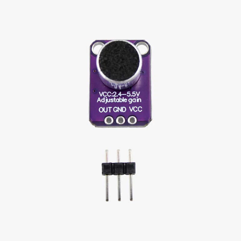MAX4466 Electret Microphone Amplifier with Adjustable Gain Module