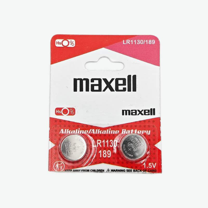 Maxell LR1130 1.5V Alkaline Button Coin Cell Battery (Pack of 2) - Image 2
