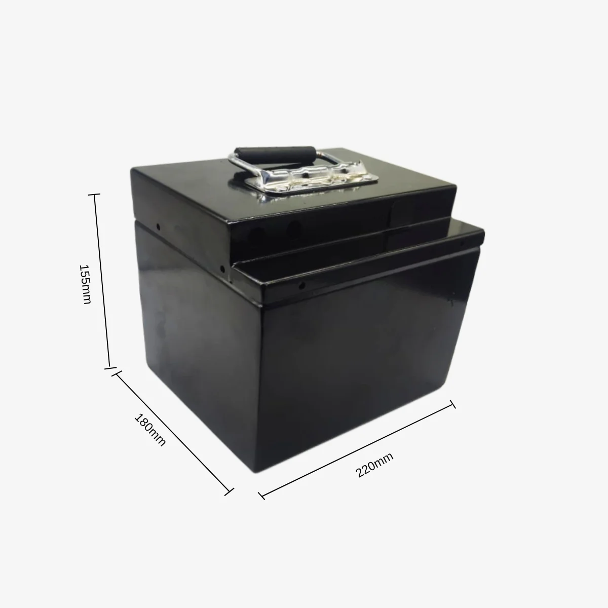 Metal Battery Box For Lithium Battery Pack - (220x180x155mm) - Image 3