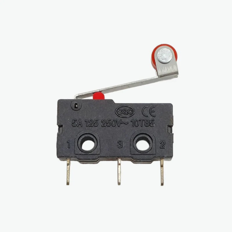 3 Pin Momentary Roller Lever Arm Micro Limit Switch AC 250V 5A SPDT (1NO + 1NC)