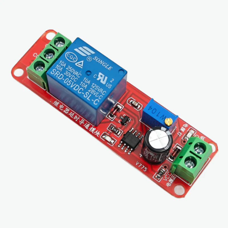 NE555 Delay Timer Switch Adjustable 0-10s 5V Relay Module