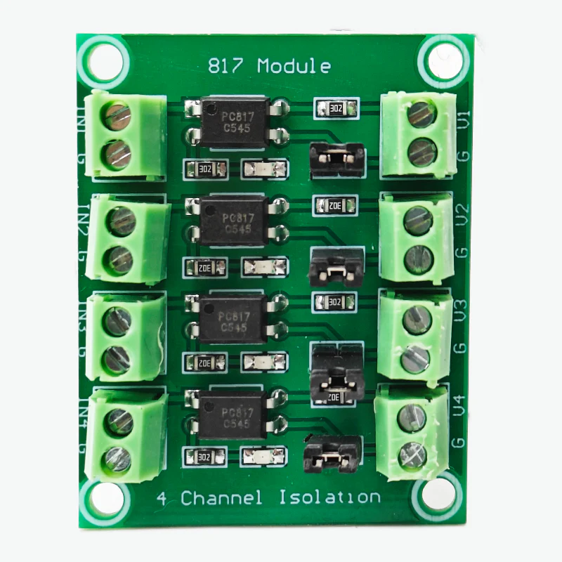 PC817 4-Channel Optocoupler Isolation Module - Image 2