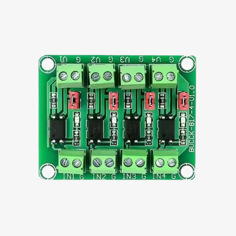 PC817 4-Channel Optocoupler Isolation Module - Image 5