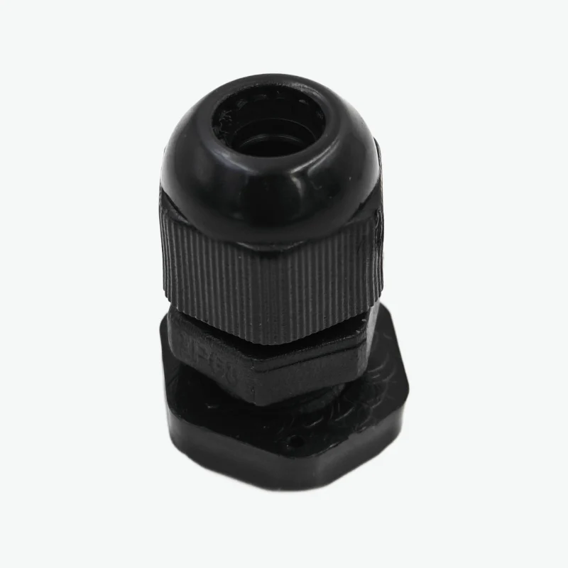 PG7 Cable Gland Connector (DIA-12mm)- Plastic Nylon Waterproof IP68 Wire Enclosures-Black - Image 2