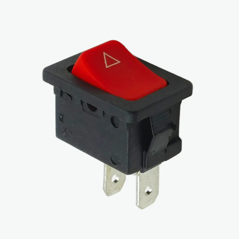 2 Pin SPST ON-OFF Mini Rocker Switch - 2A 250V with Arrow Indicator