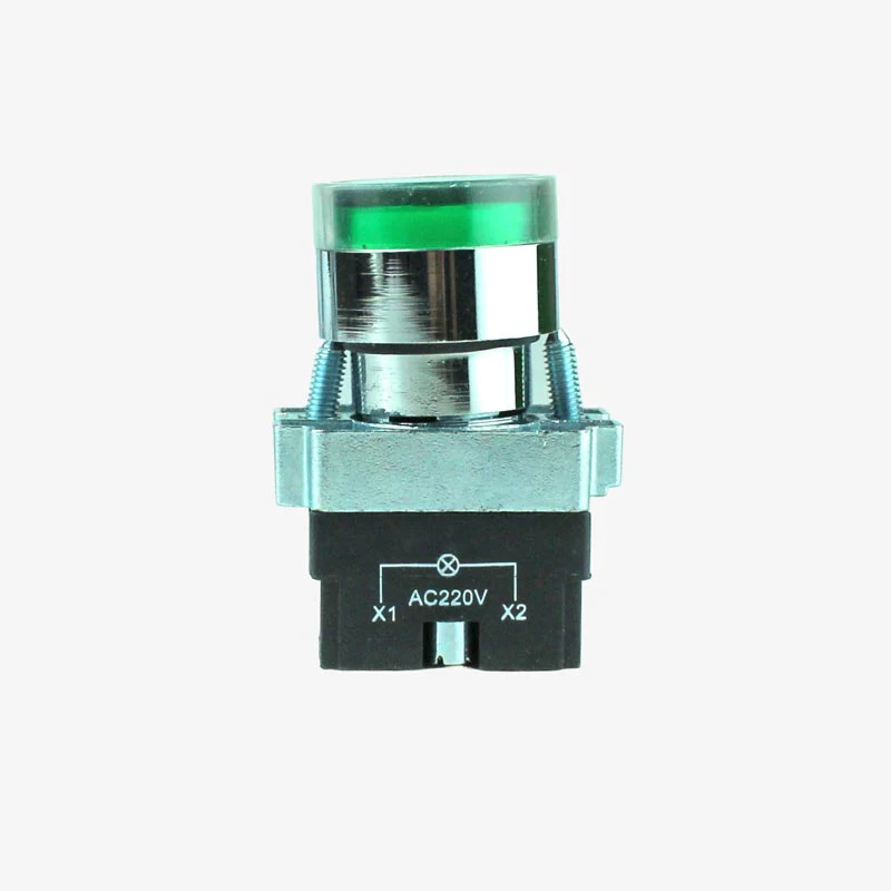 Push Button with Indicator LED - 220VAC GREEN - Image 2
