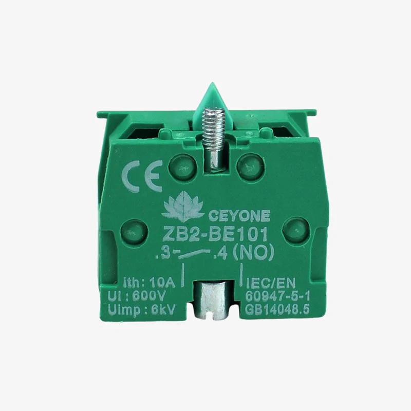 Ceyone ZB2-BE101 Green Push Button Contact Element For Elevator 22.5mm GREEN (NO) - Image 7