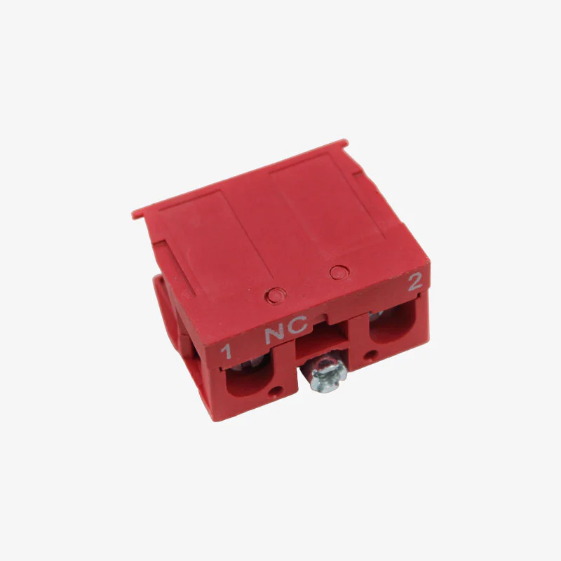 Sibass ZB2-BE102 Red Push Button Contact Element For Elevator 22.5mm RED (NC) - Image 2