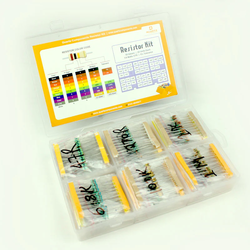 Resistor Mega Combo Kit (50 values, 20 each - 1000 resistors) - Image 3