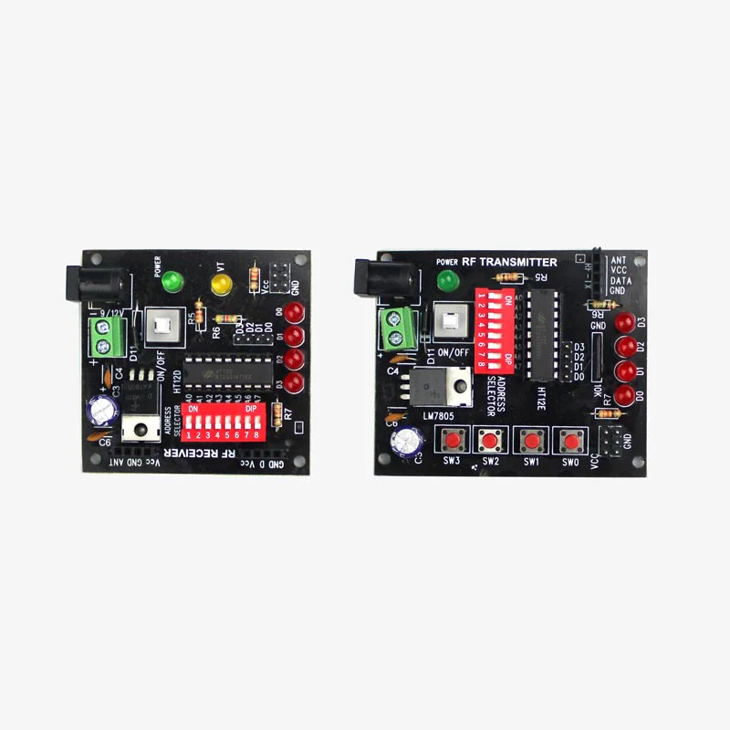 RF Transmitter and Receiver Module with Encoder and Decoder IC for 433Mhz Radio module