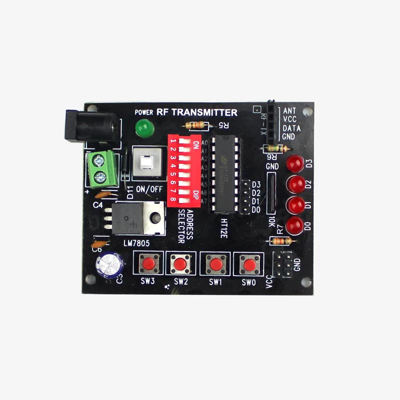 RF Transmitter and Receiver Module with Encoder and Decoder IC for 433Mhz Radio module - Image 3
