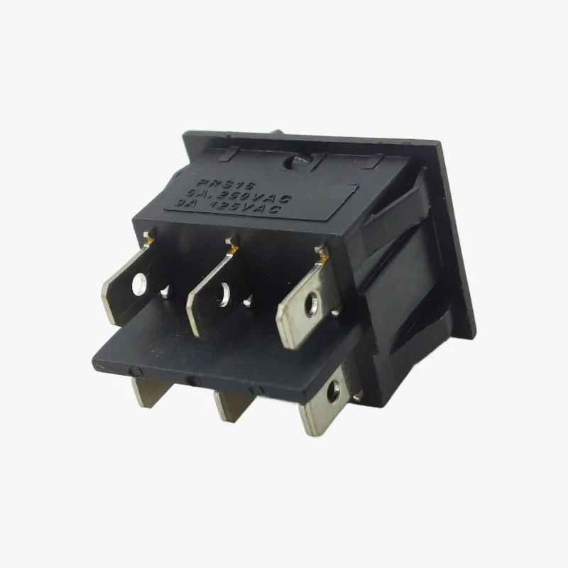 6-Pin DPDT Miniature Rocker Switch - 16A 250V AC - Image 2