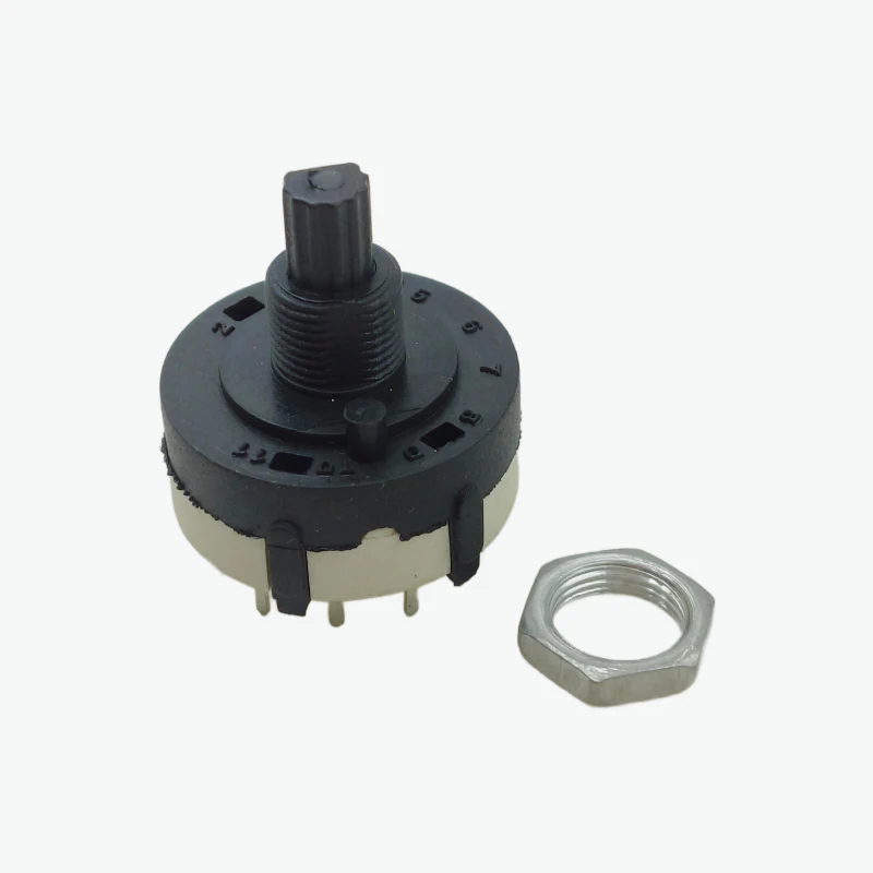 1 Pole 12 Way 26mm Rotary  Switch - 8mm Shaft - Image 3