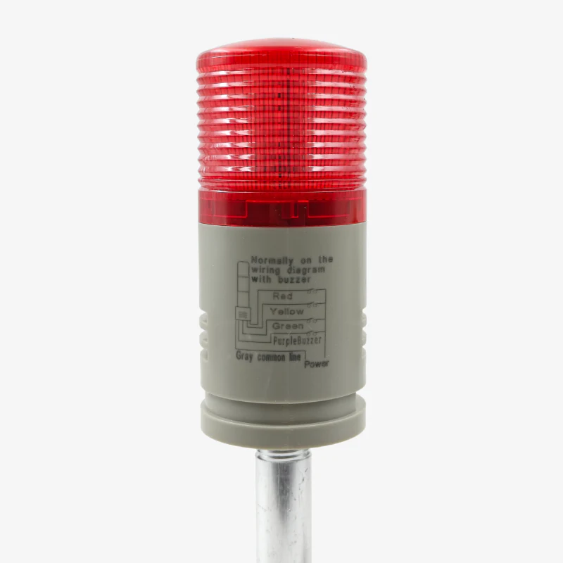 Signal Tower Light with Buzzer 1 Tier - Red LED, 24V/220V AC/DC - Image 2
