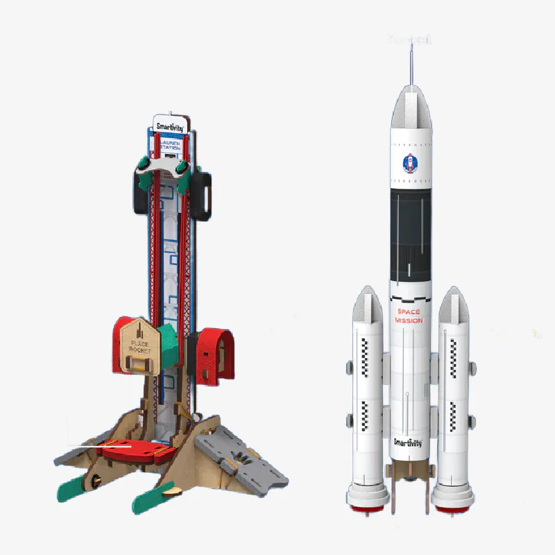 Rocket Launcher DIY STEM Construction Toy Kit - Image 2