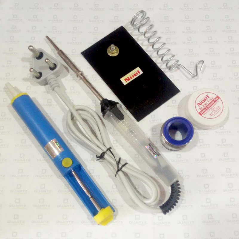 Soldering Kit (Soldering Iron with Stand, Flux, lead & Desolder pump) - Image 2