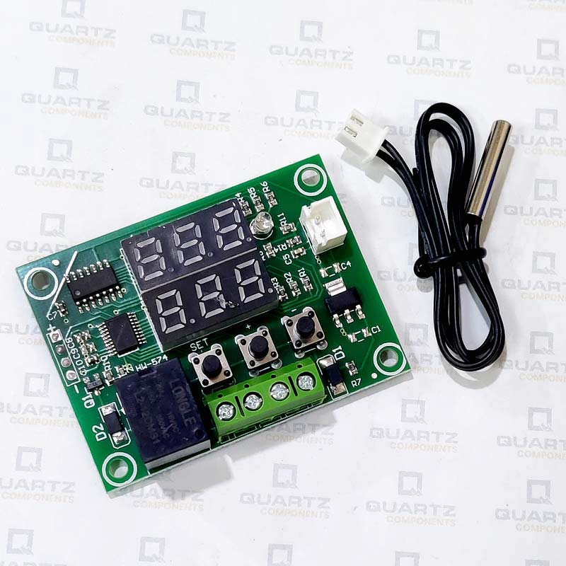 W1219 Temperature Controller Module With Waterproof Temperature Sensor (Red And Green Display)) - Image 3