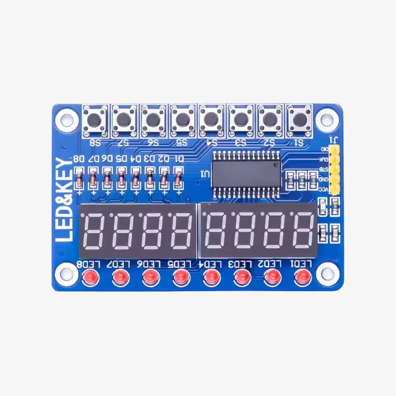 TM1638 8-Bit Button Digital LED Display Module - Image 2