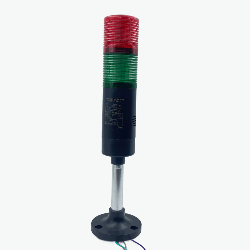 Signal Tower Light with Buzzer 2 Tier - Red and Green LED, 24V/220V AC/DC