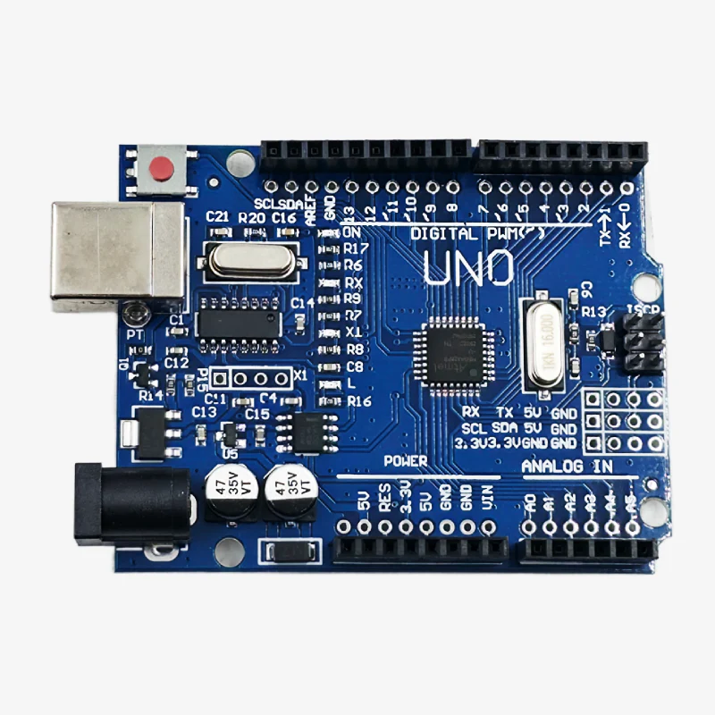 Uno R3 CH340G ATmega328p Development Board with USB Type-B Cable - Compatible with Arduino - Image 3